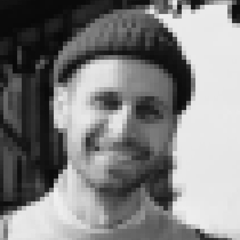 A portrait of me pixelated